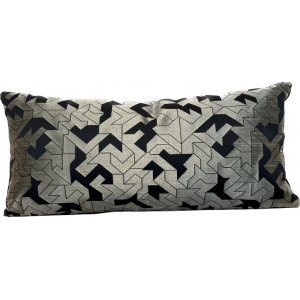 coussin-long-graphique-noir-et-argent