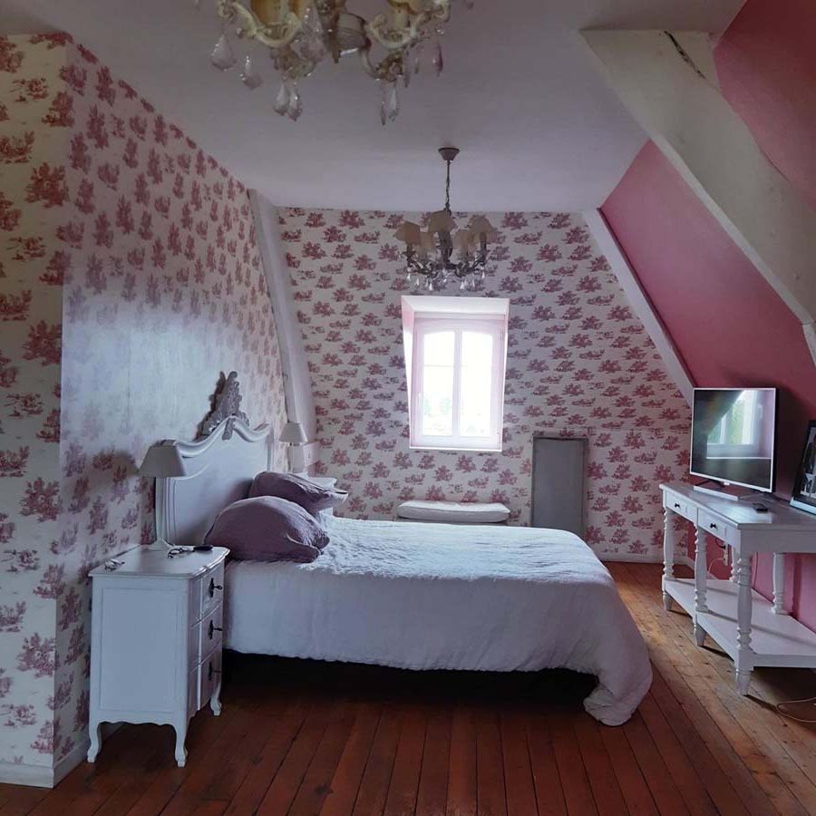 dchambre rose avant decoration