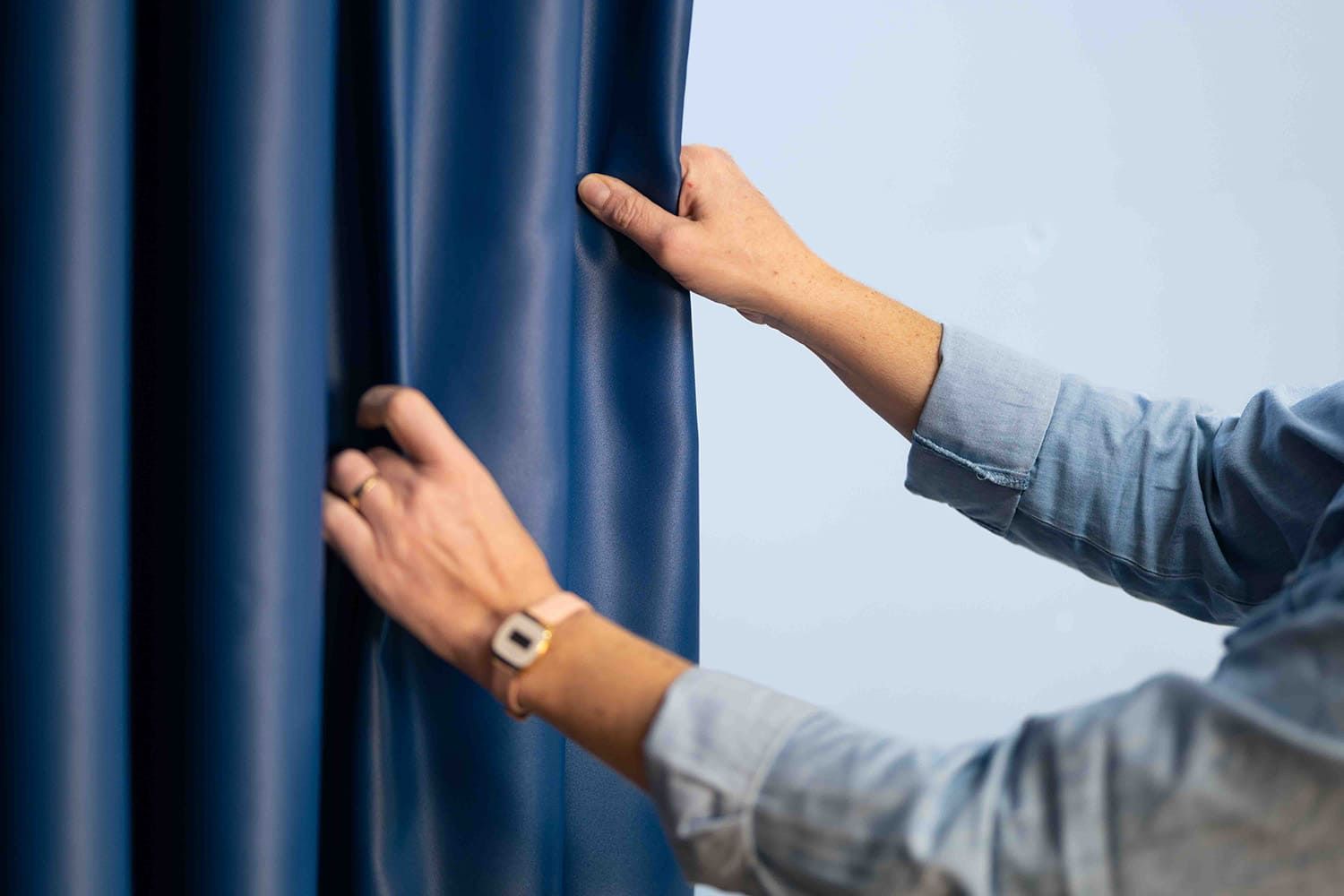 Rideaux d'école fait par une décoratrice d'intérieur